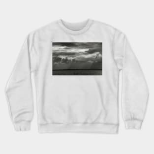 Clouds building over the Wash, Norfolk, UK Crewneck Sweatshirt